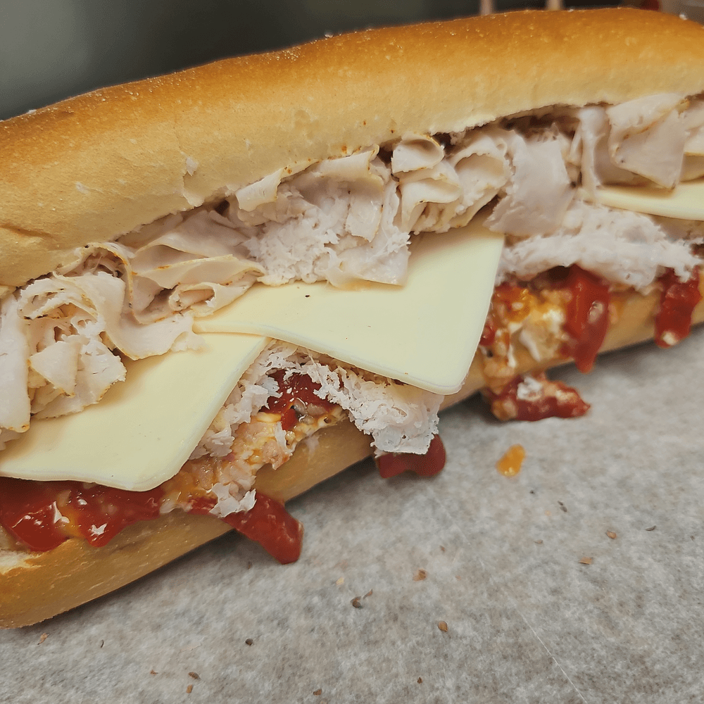 #4 Sliced Turkey Breast, Mozzarella Cheese Sandwich