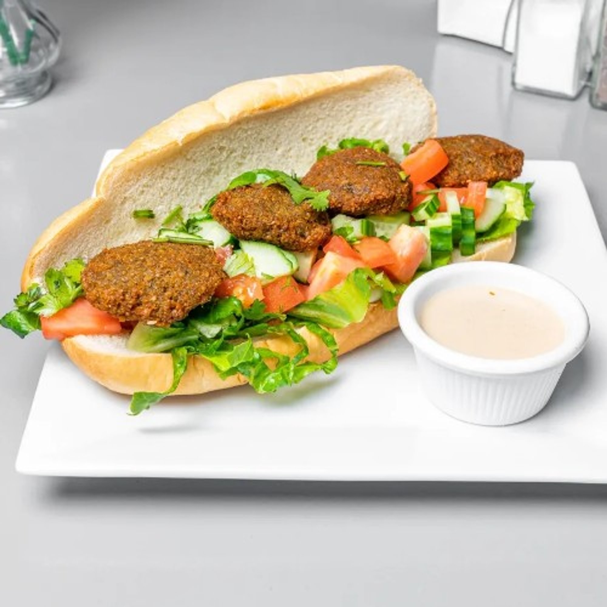 Falafel Sandwich (Vegan)