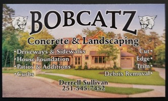 BOBCATZ Concrete &amp; Landscaping Logo