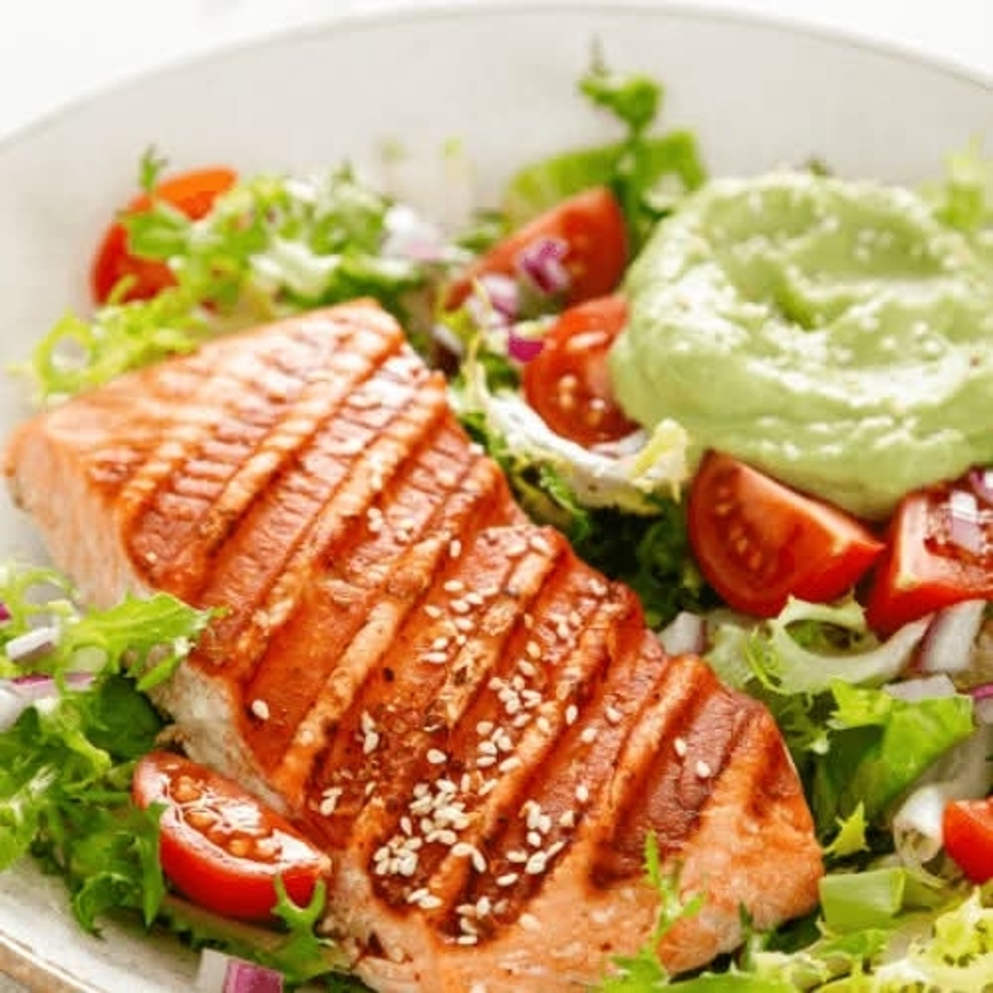 Blackened Salmon Salad