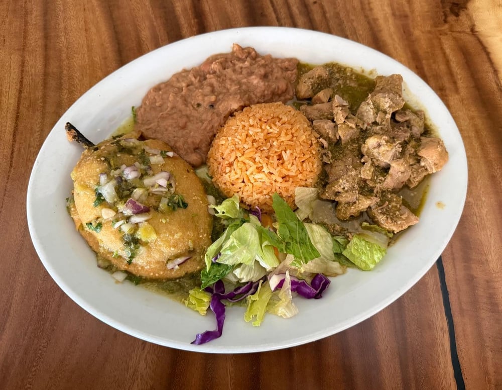 #3Chile Verde & Chile Relleno