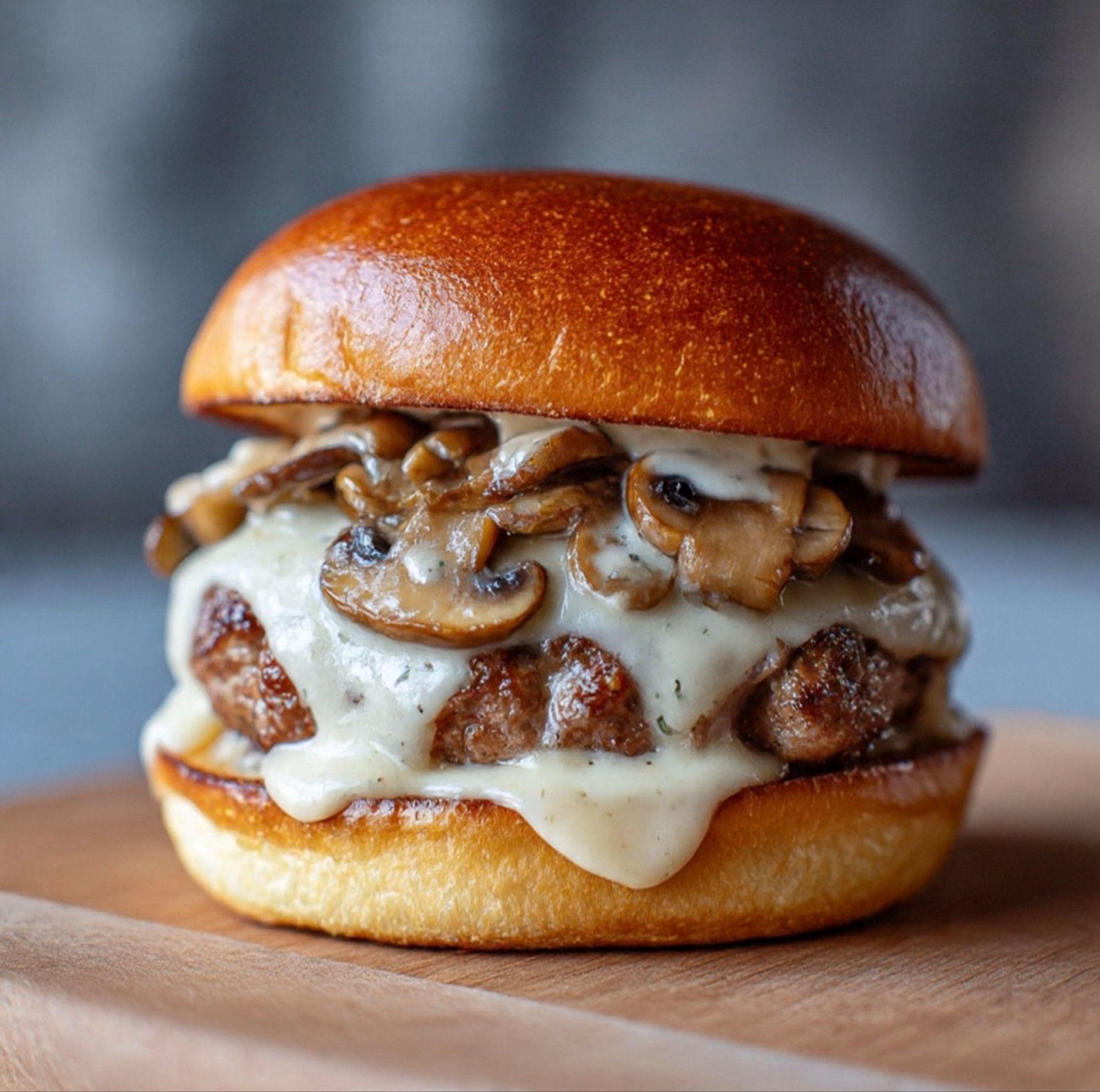 Mushroom Swiss Burger