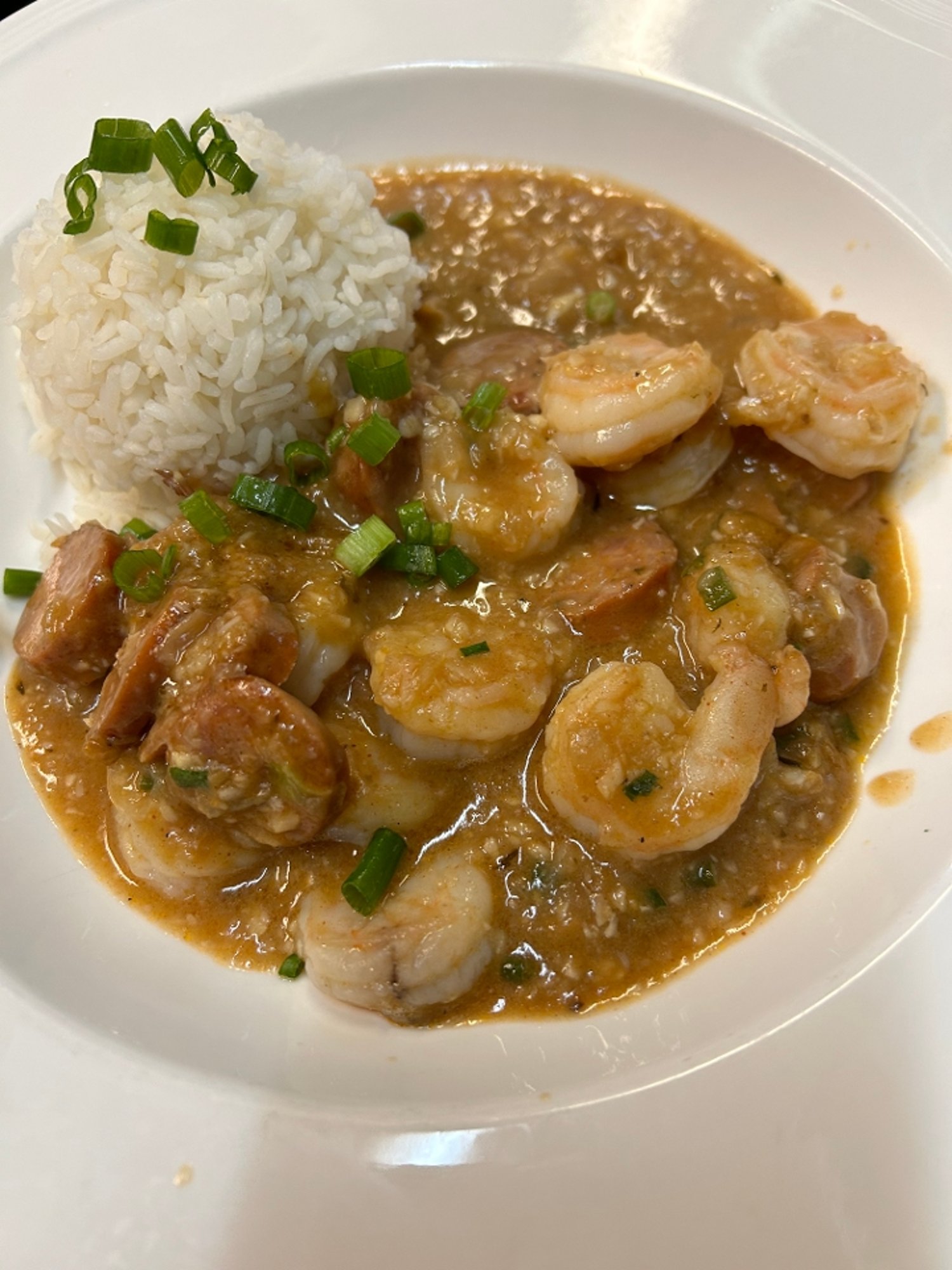 Etouffe Chicken, Shrimp & Andouille