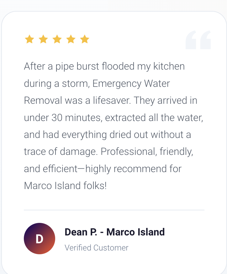 Emergency Water Removal