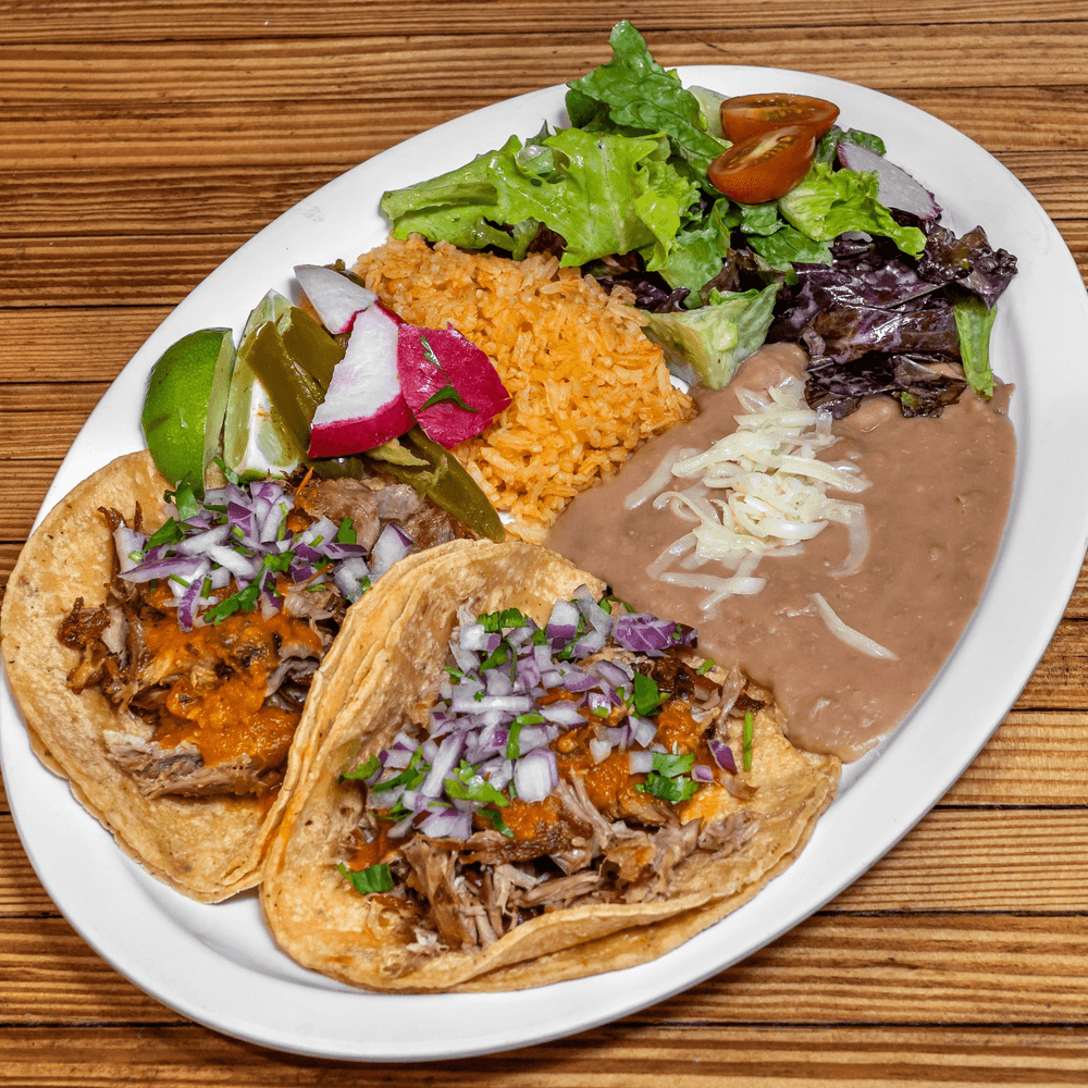 Los Cantaros Taco Plate
