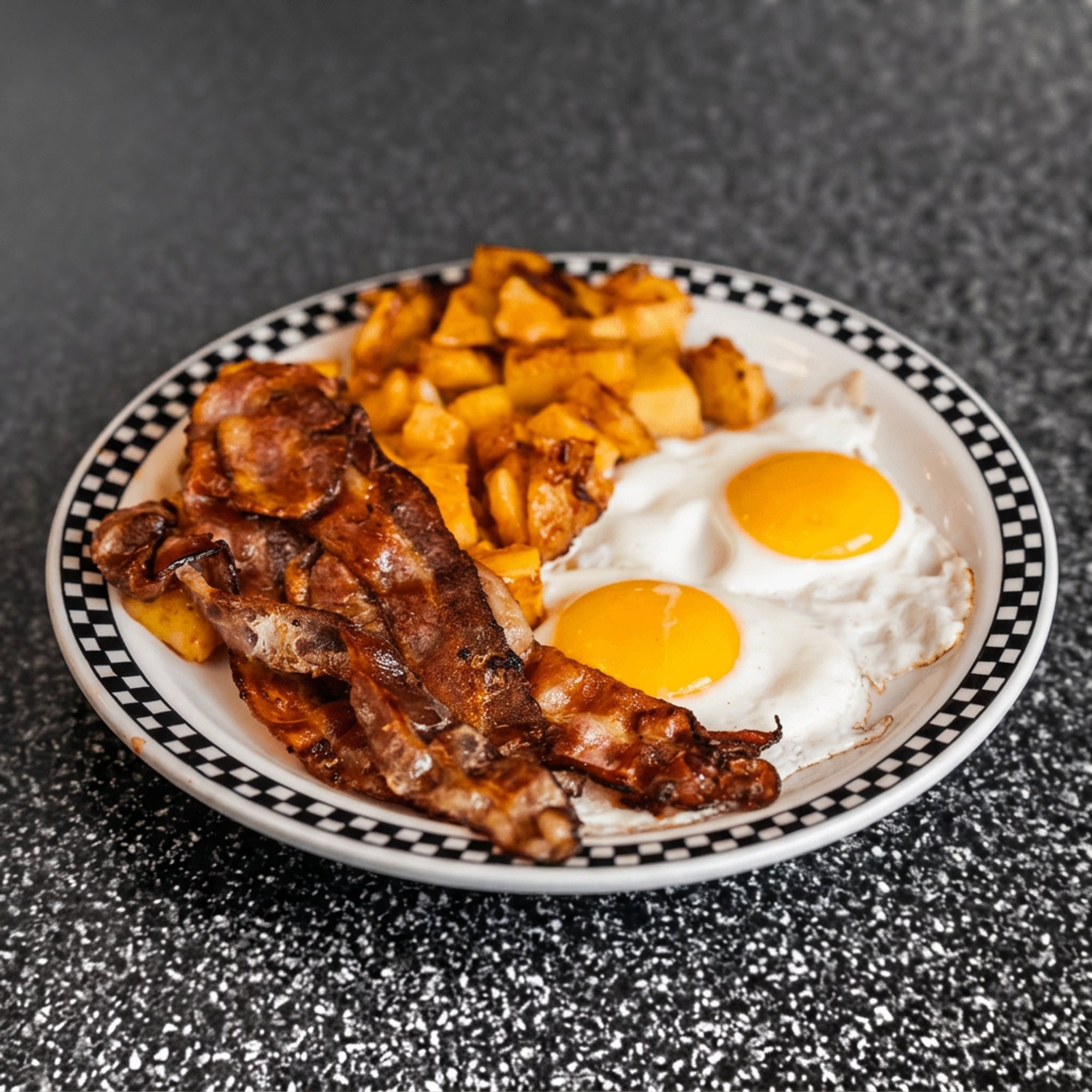 Egg with Ham, Bacon or Sausage Platter