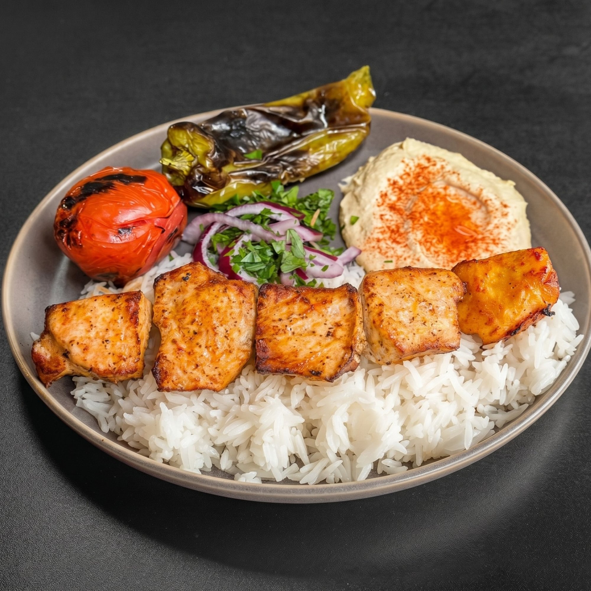 Pork Kabob Plate