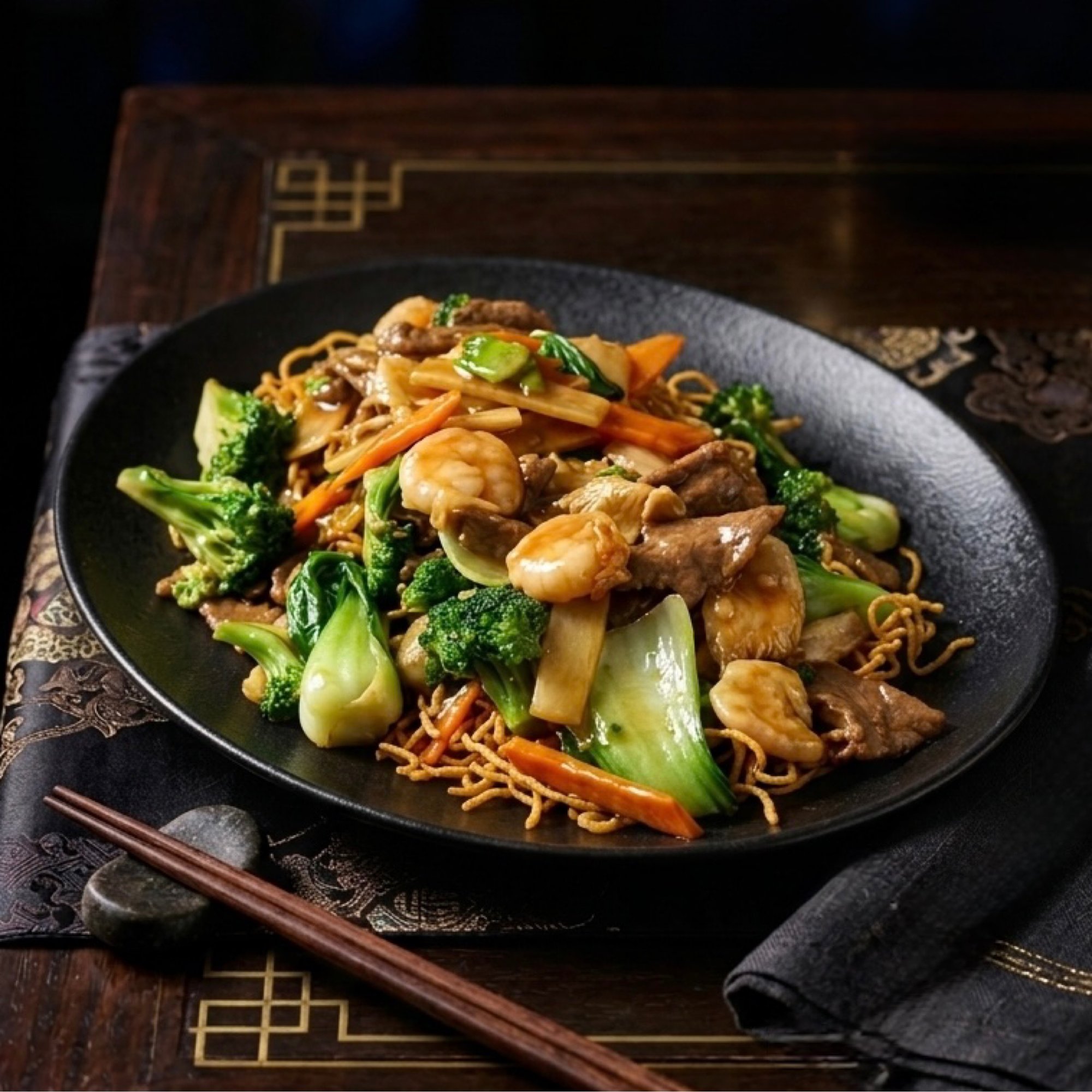 Combination Pan Fried Noodle