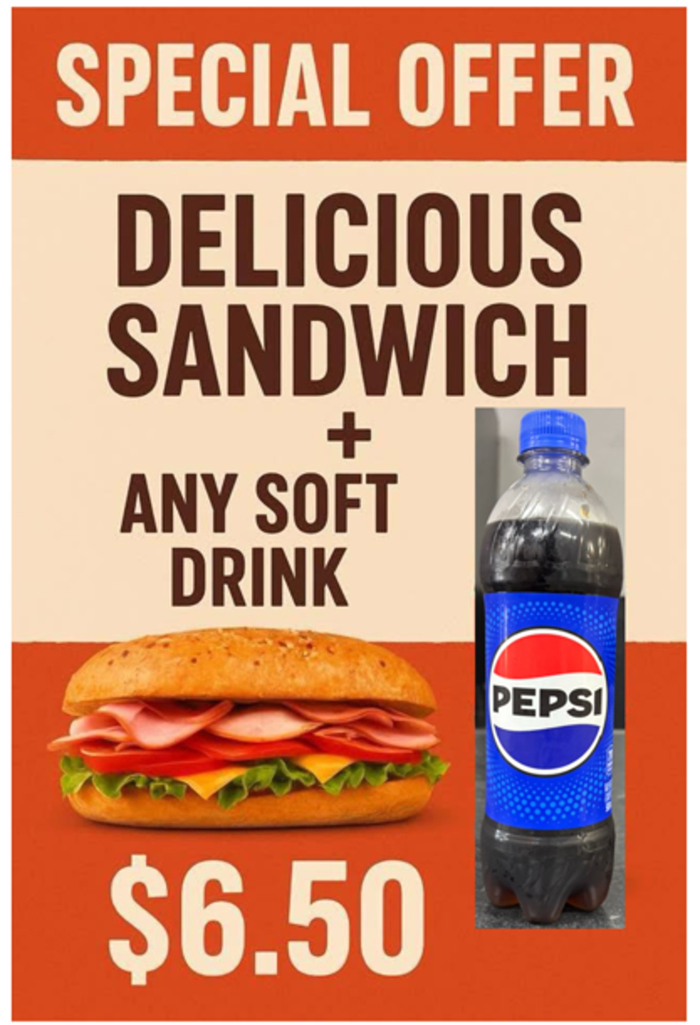 Sandwich + Drink Special