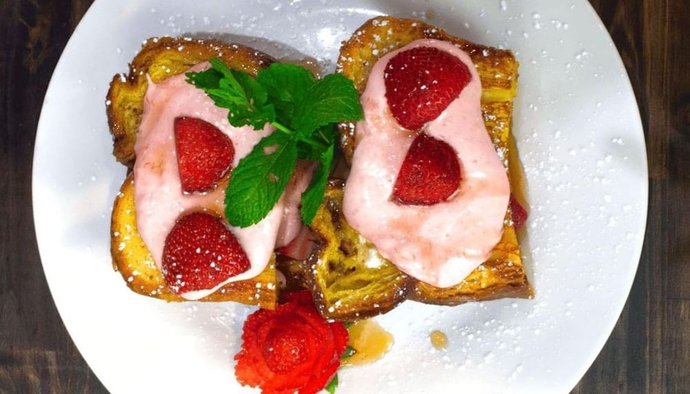 Stuffed Strawberry Cream Cheese French Toast