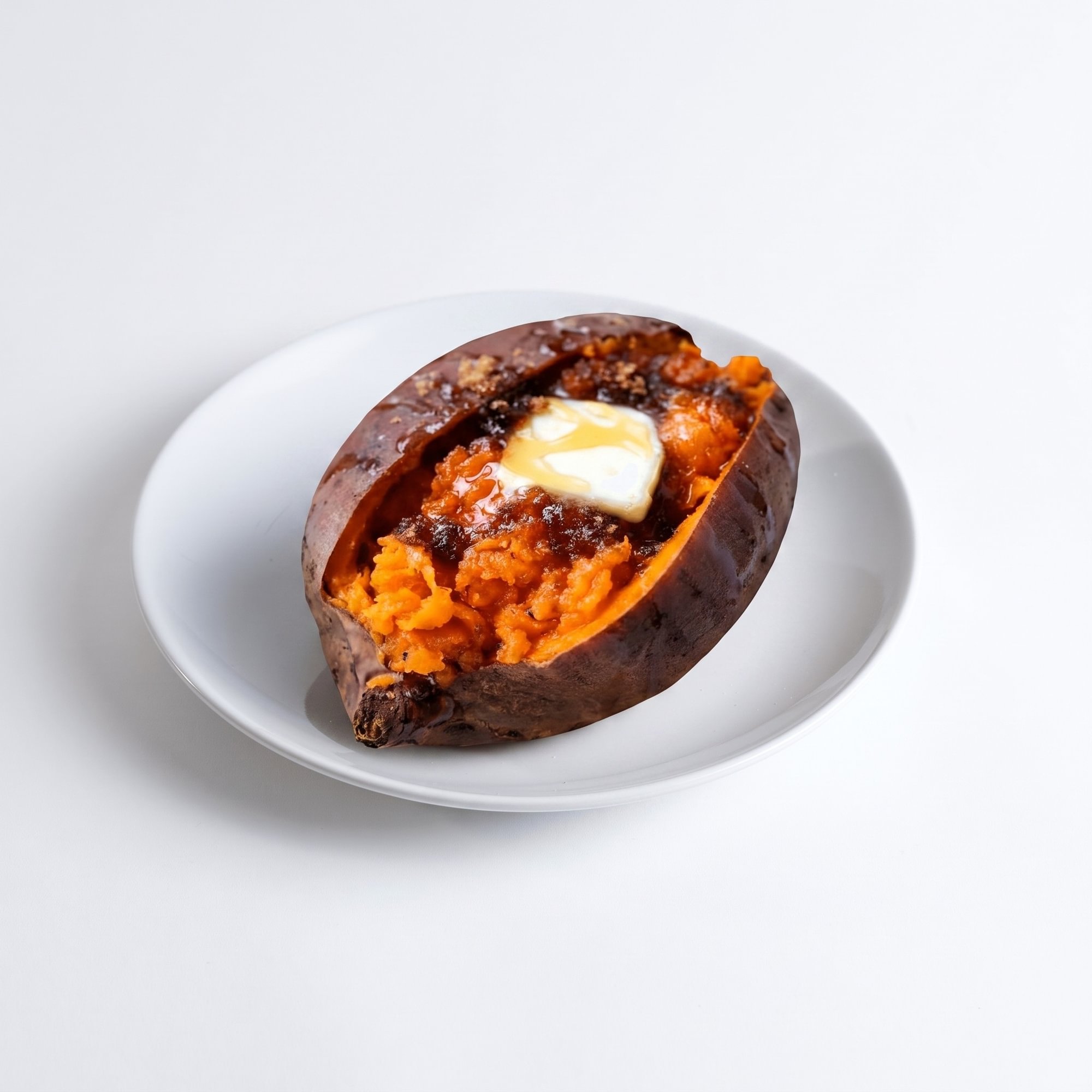 Sweet Potato with Butter and Brown Sugar