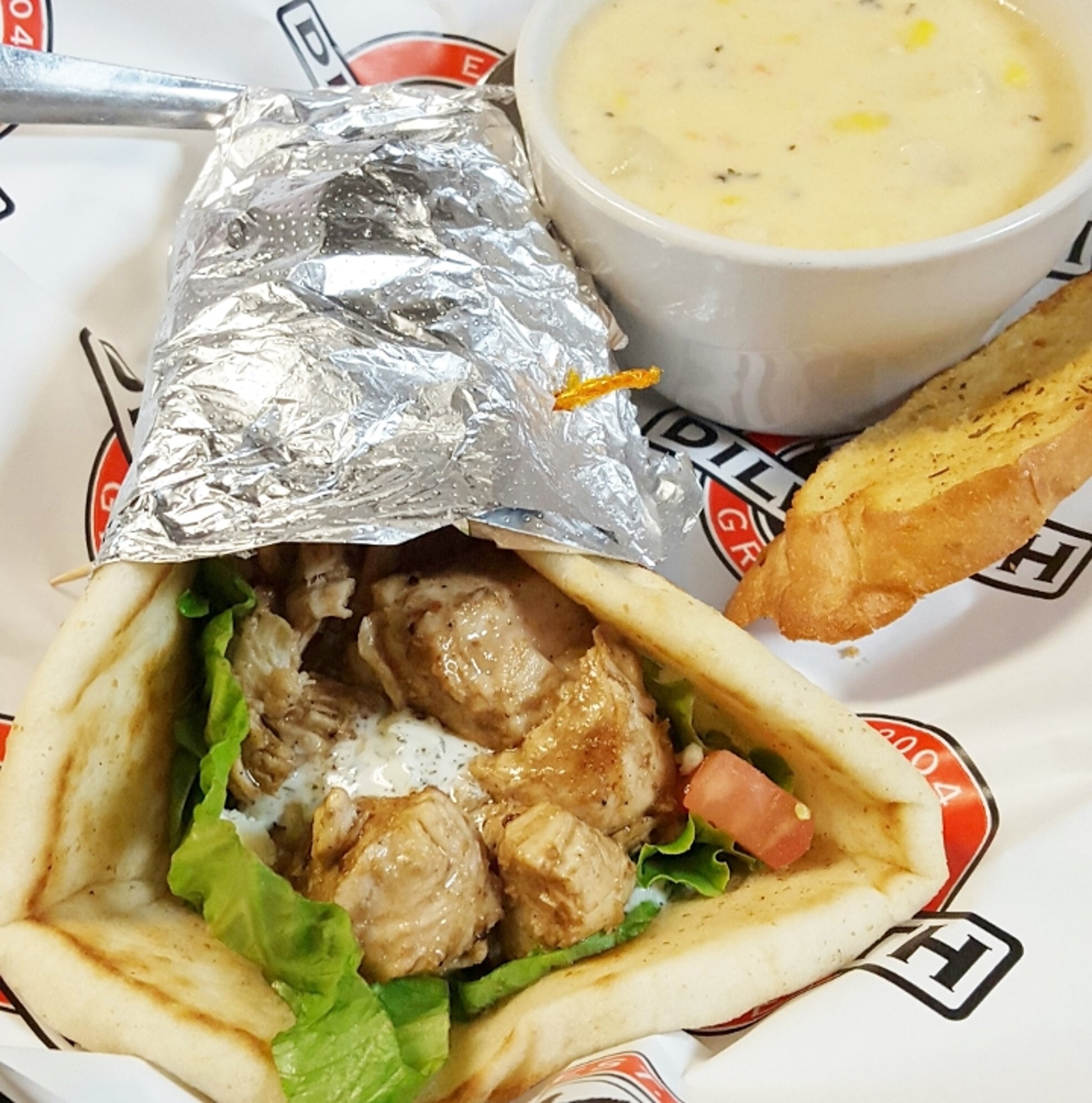 GREEK CHICKEN PITA
