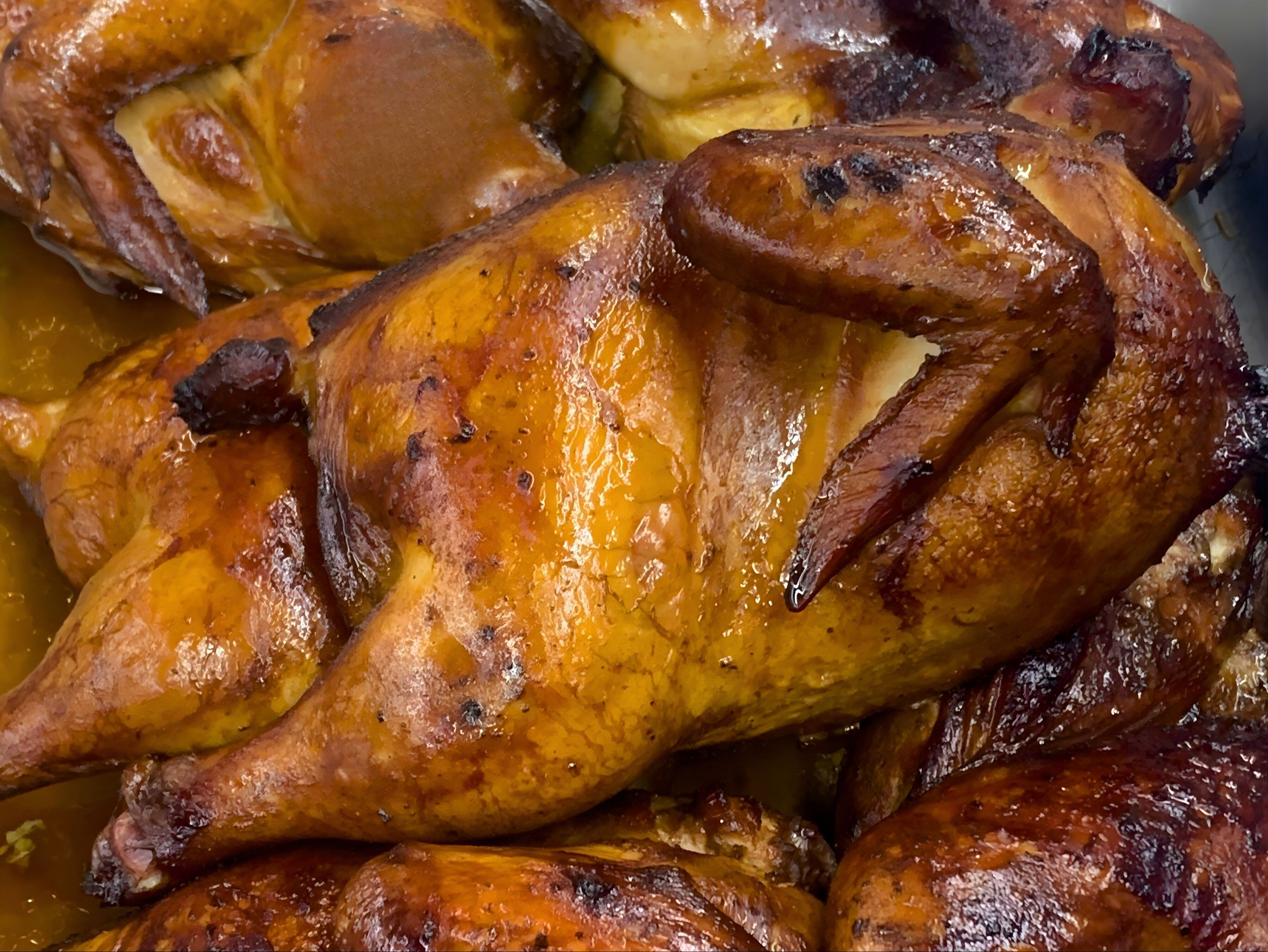 Smoked Chicken Plate (Half Chicken) w/ 2 sides.