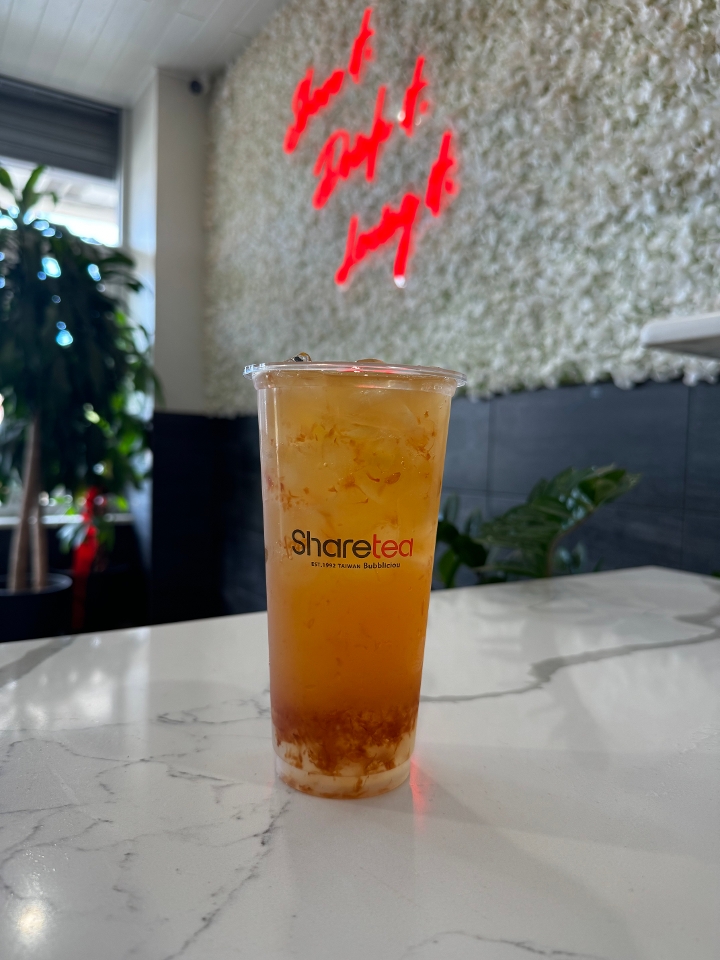 Grapefruit Honey Lemonade w/ Crystal Boba