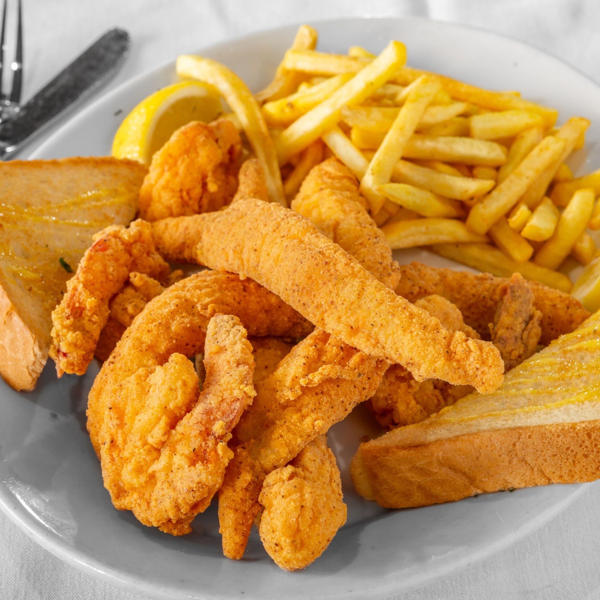 Fish and Shrimp with Fries