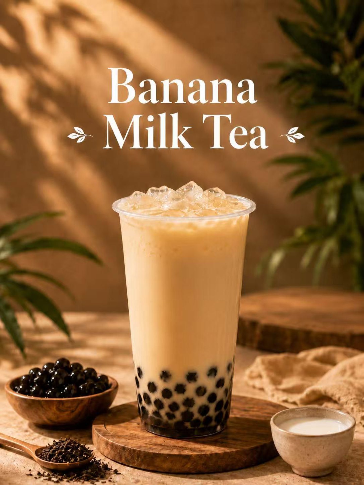 Banana Boba Milk Tea