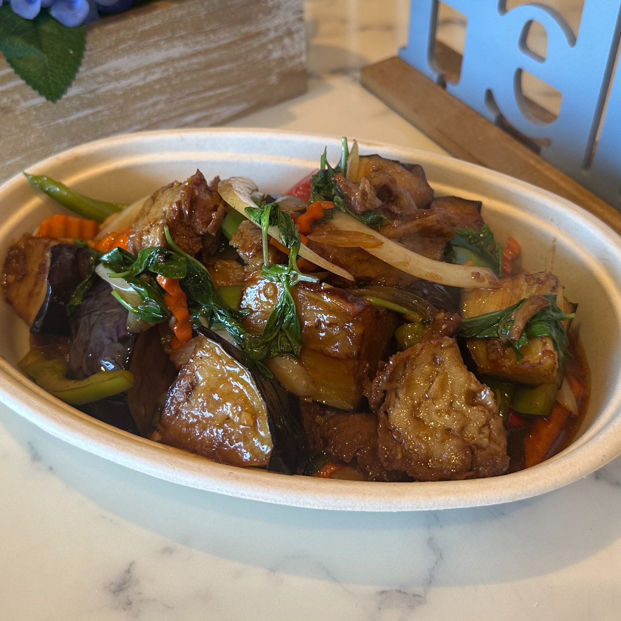Basil Eggplant (Lunch Combo)
