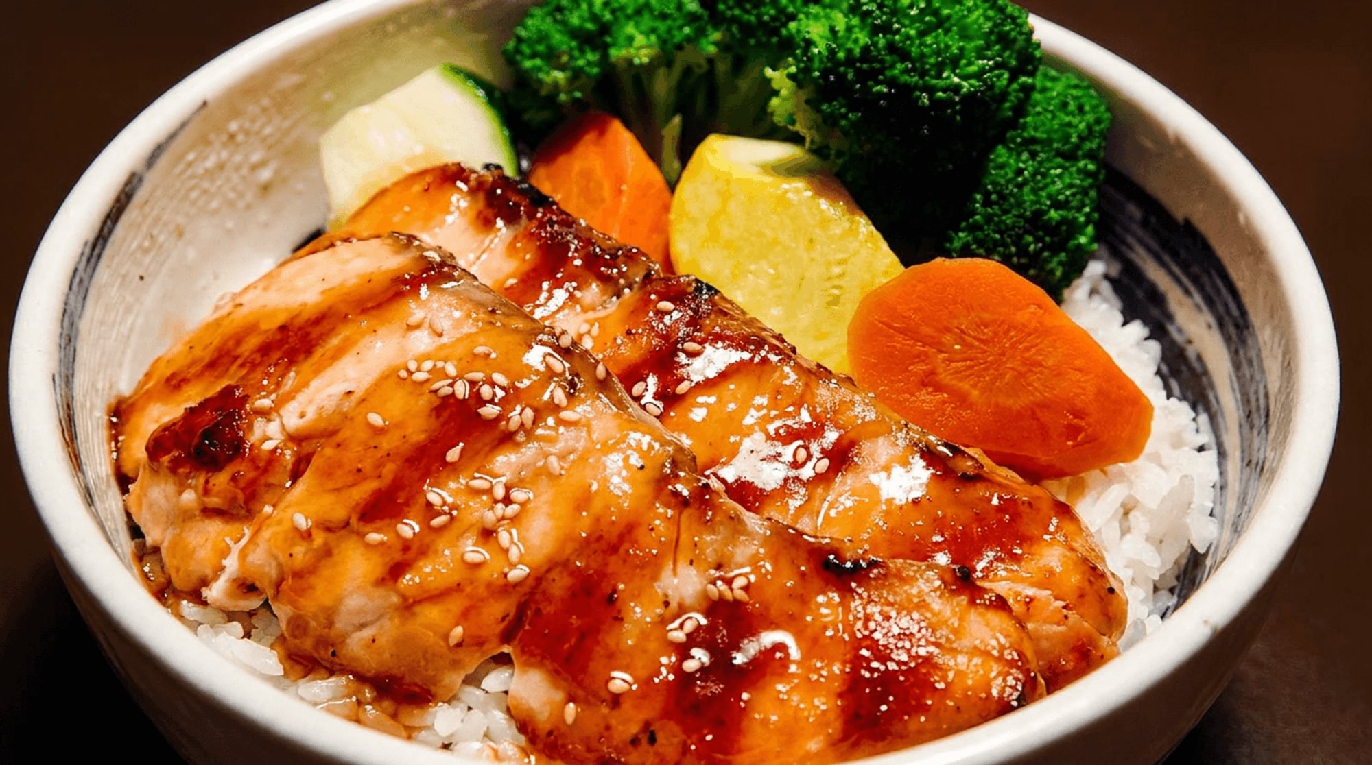 Salmon Teriyaki Don