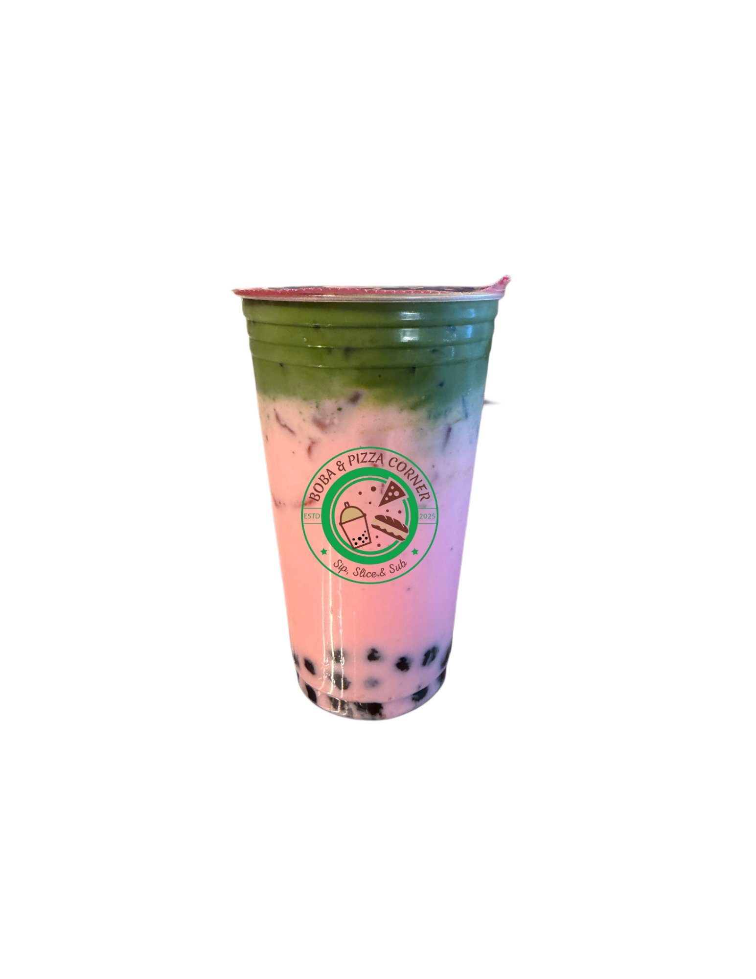 Strawberry Matcha Milk Tea