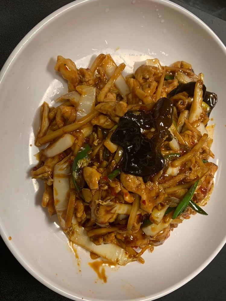 34 鱼香鸡CHICKEN WITH GARLIC SAUCE🌶️