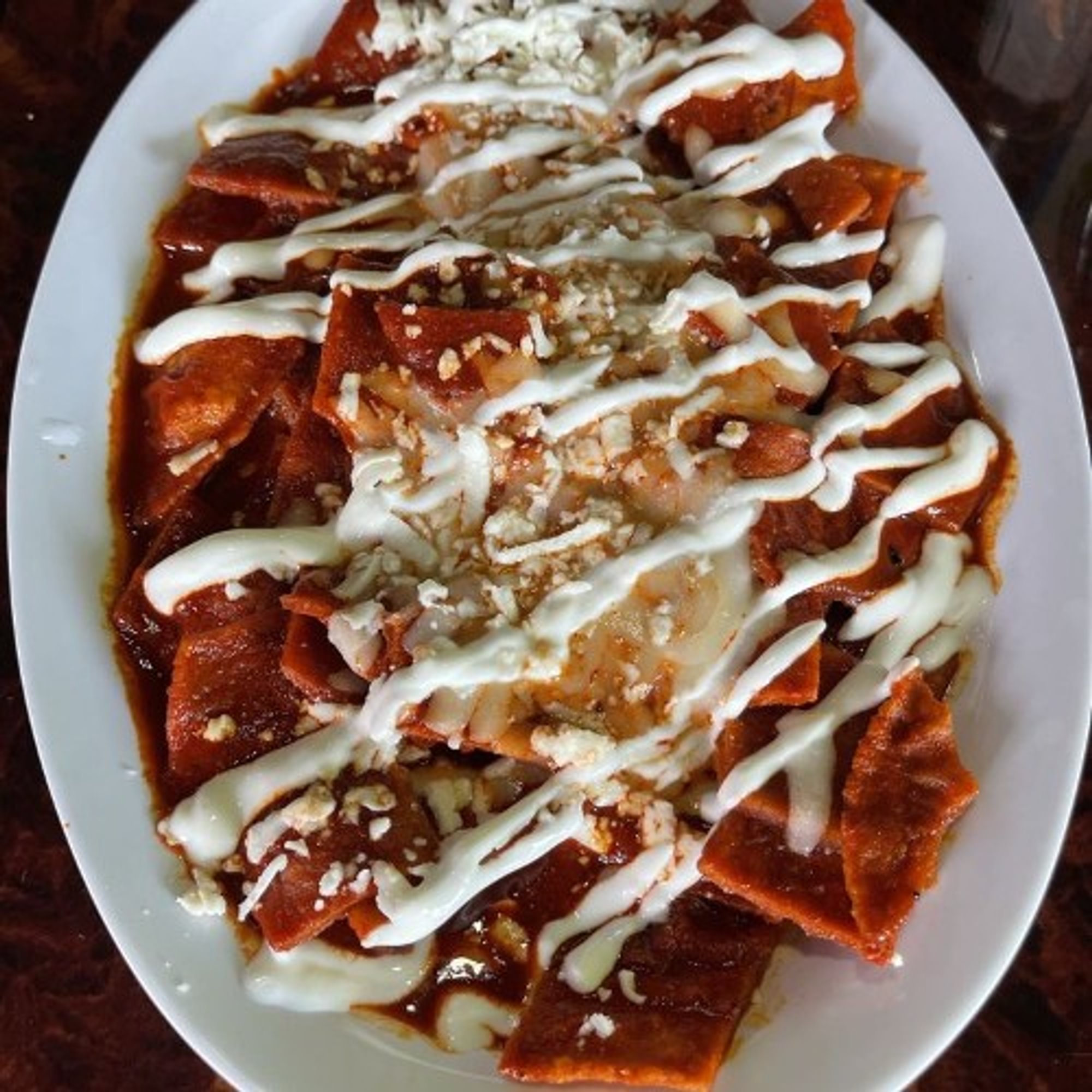 Asada Chilaquiles Rojos