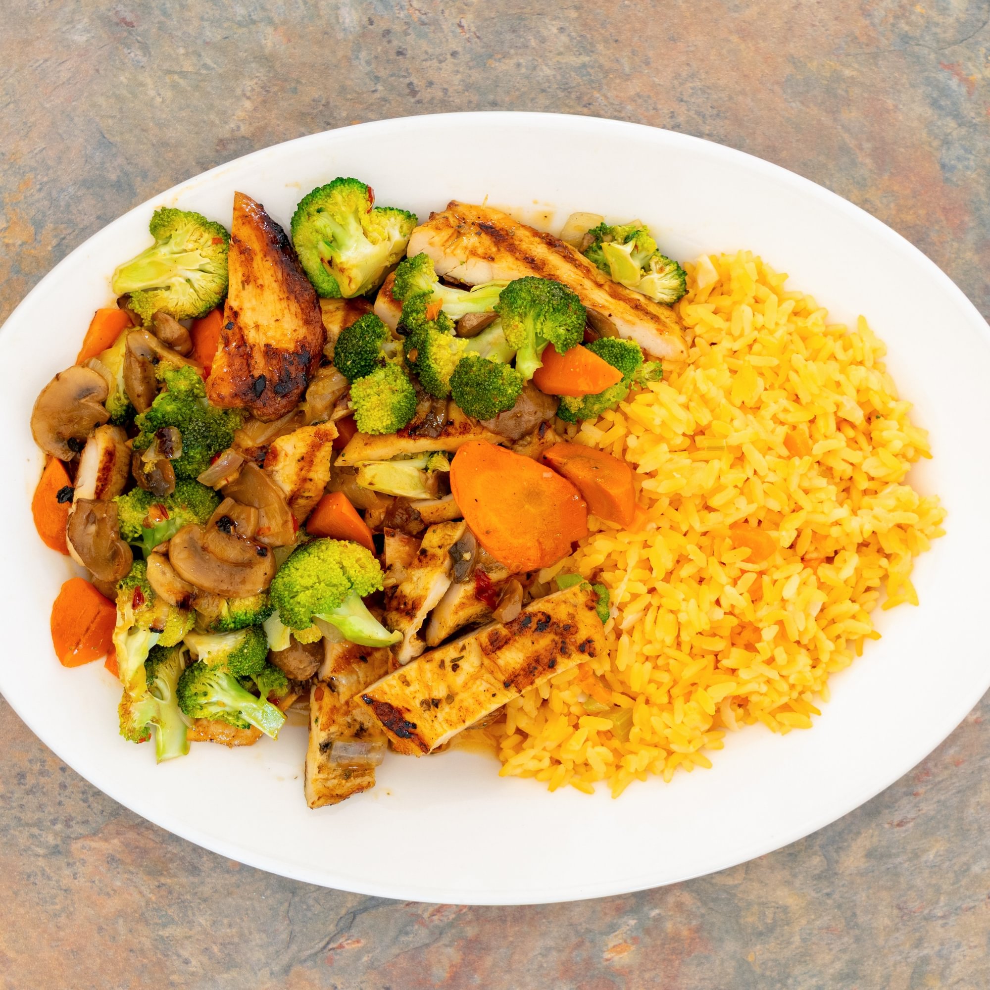 Grilled Garden Vegetables with Chicken