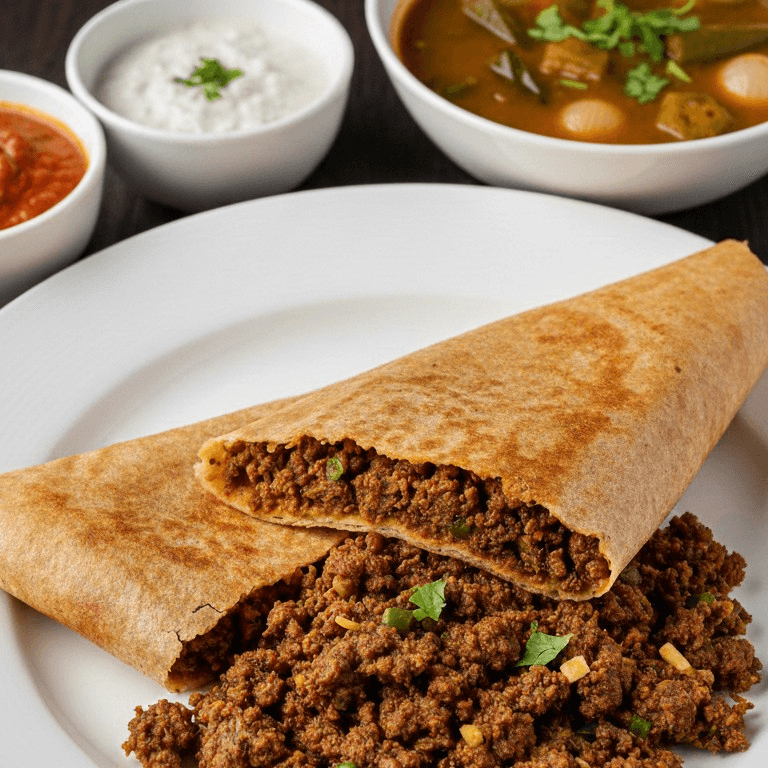 Lamb Kheema Dosa
