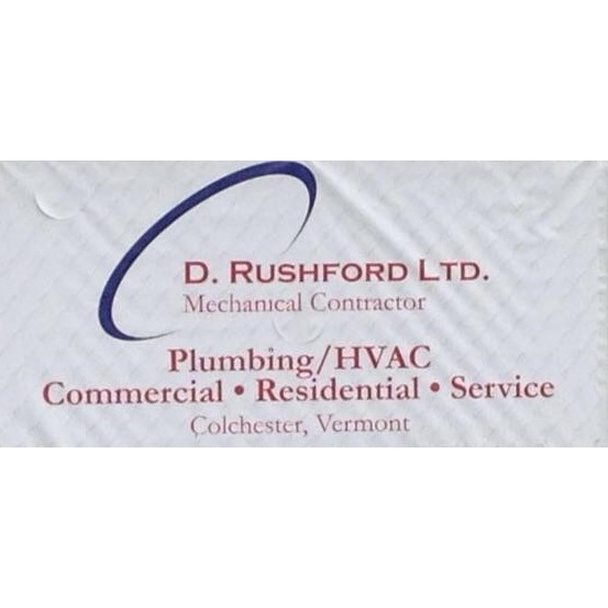D. Rushford Plumbing Heating and AC Logo