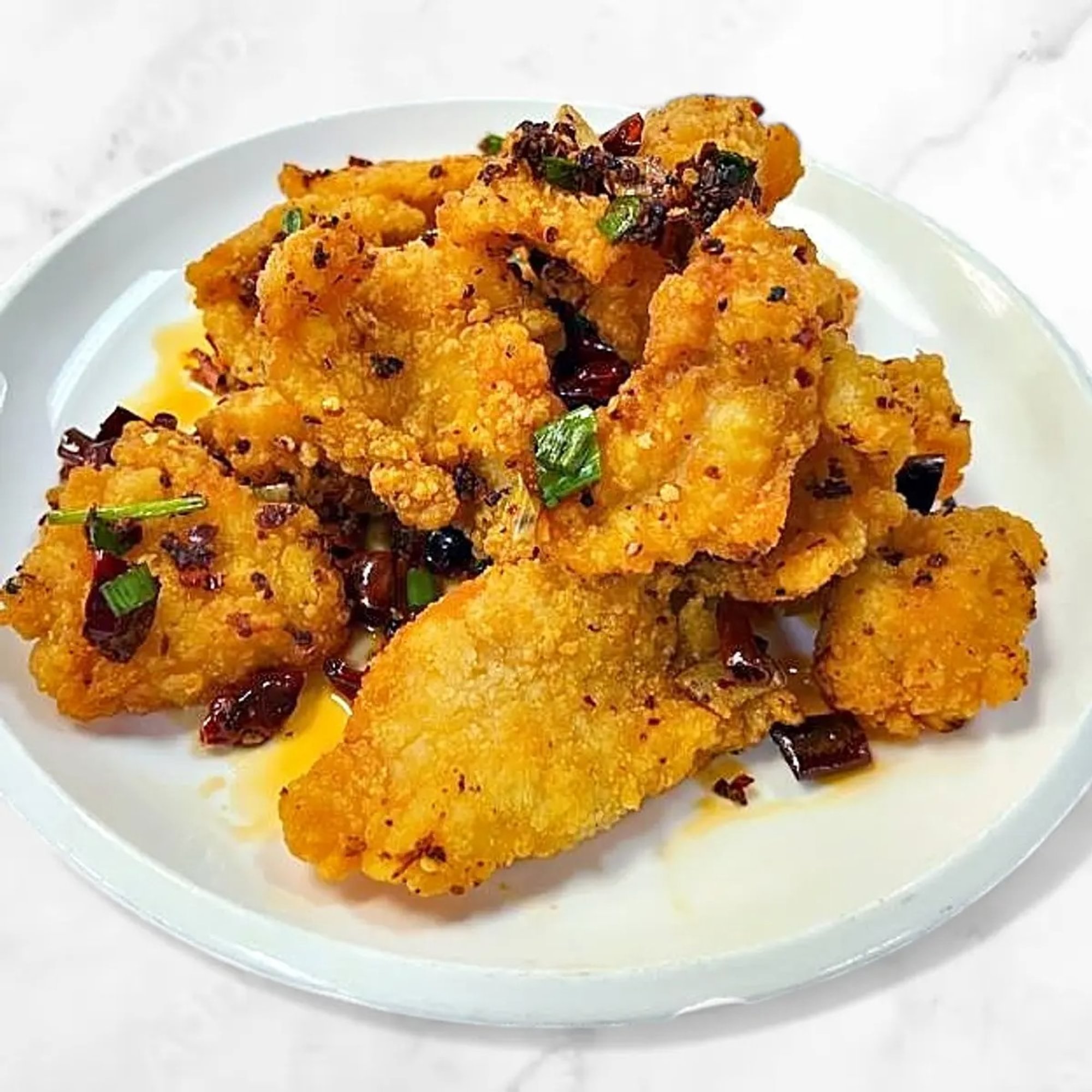 Fried Fish Fillet with Chili Pepper 竹台鱼