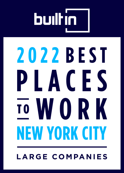 2022 Built In Best Places to Work New York City - Large Category logo