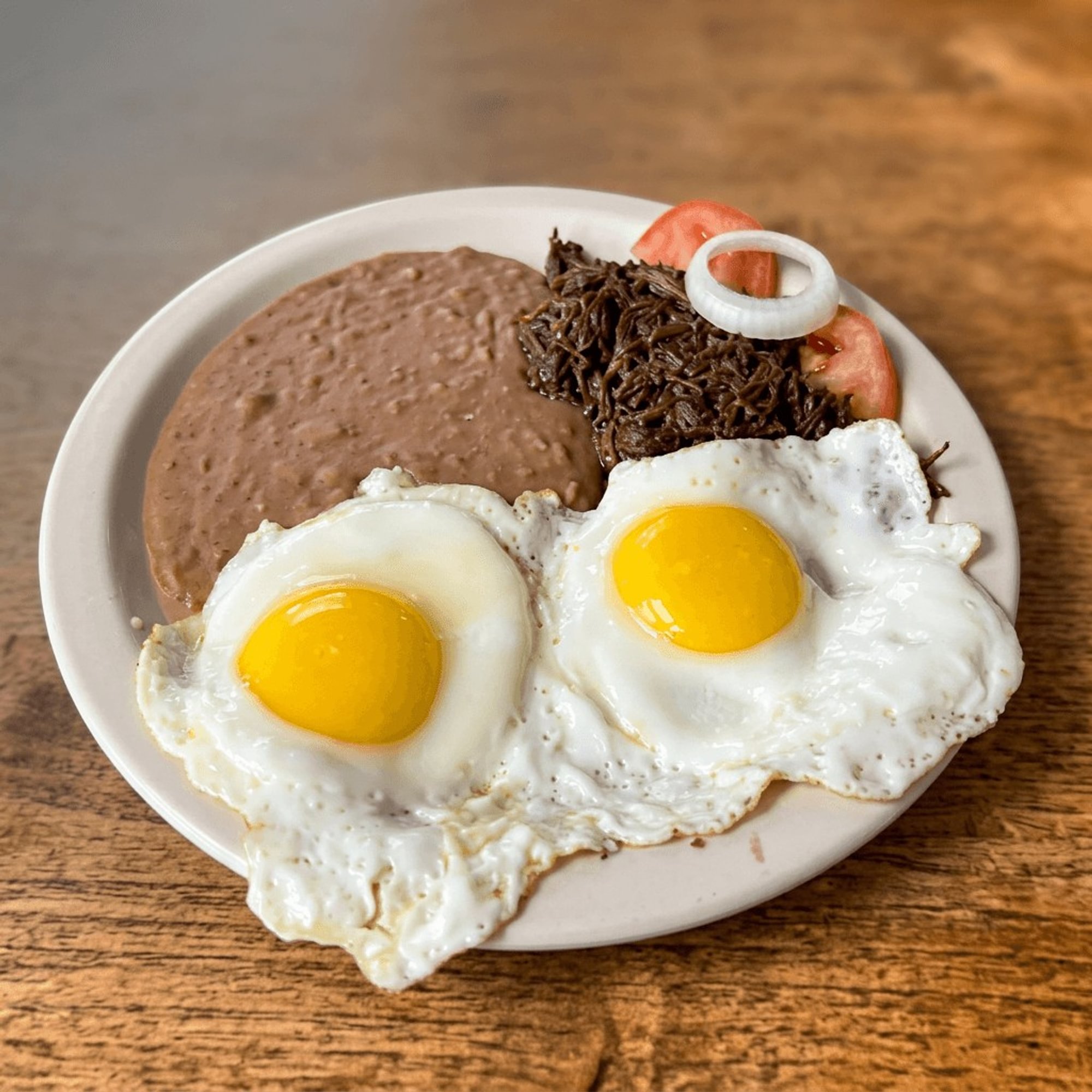 Barbacoa and Egg Plate Breakfast
