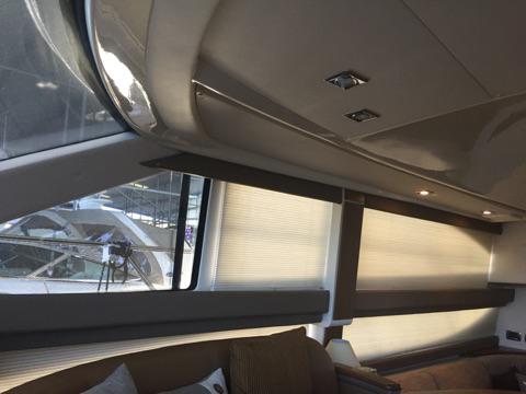 Cellular Shades so you can have privacy and heat control for your boating experience!