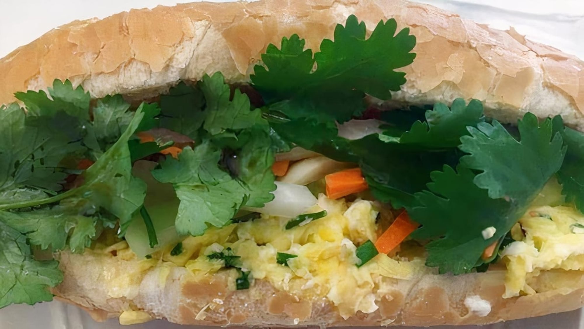 Scrambled Egg Sandwich (7") - Banh Mi Trung