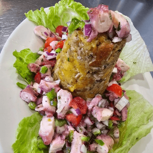 Mofongo de Pulpo/ Octopus Mofongo