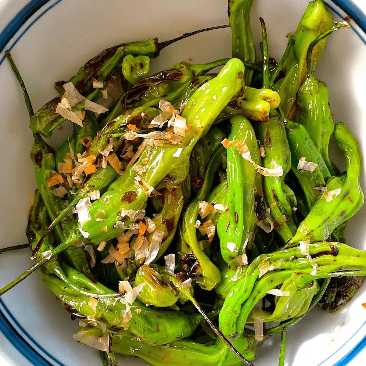 Shishito Pepper with Bonito Flakes