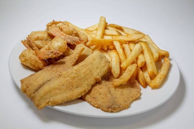 Tilapia Shrimp Platter