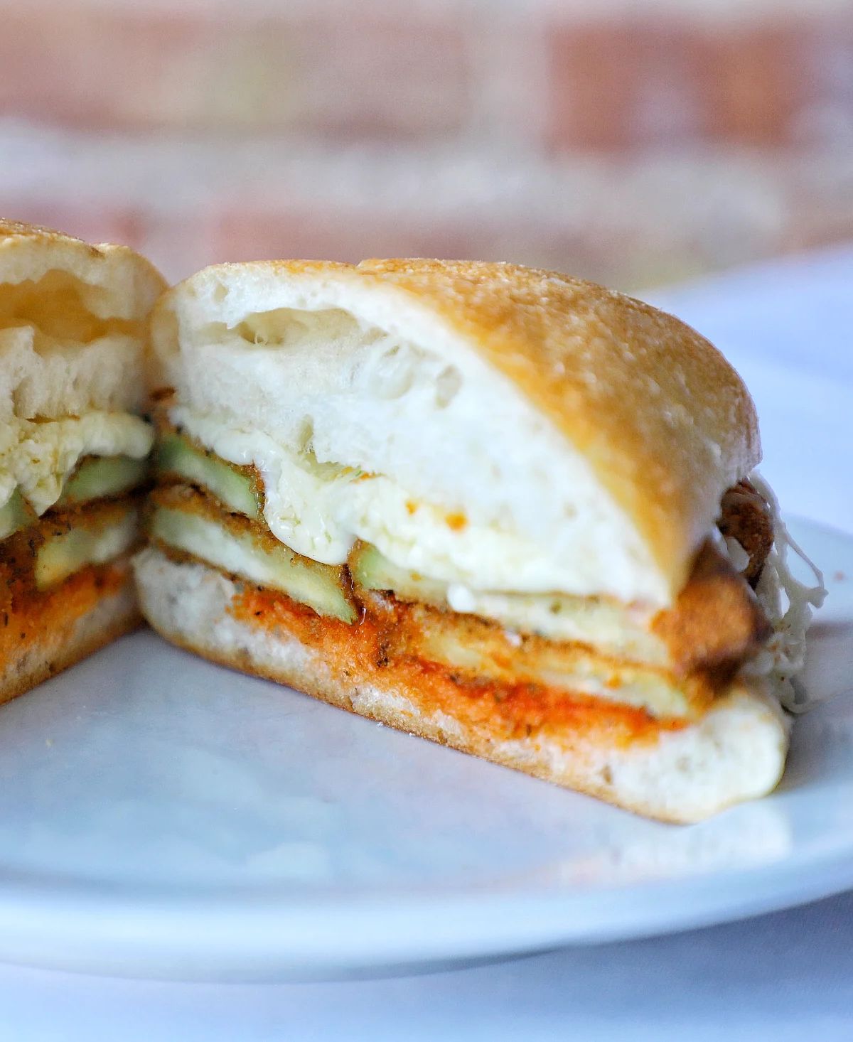 Eggplant Parmesan Sandwich