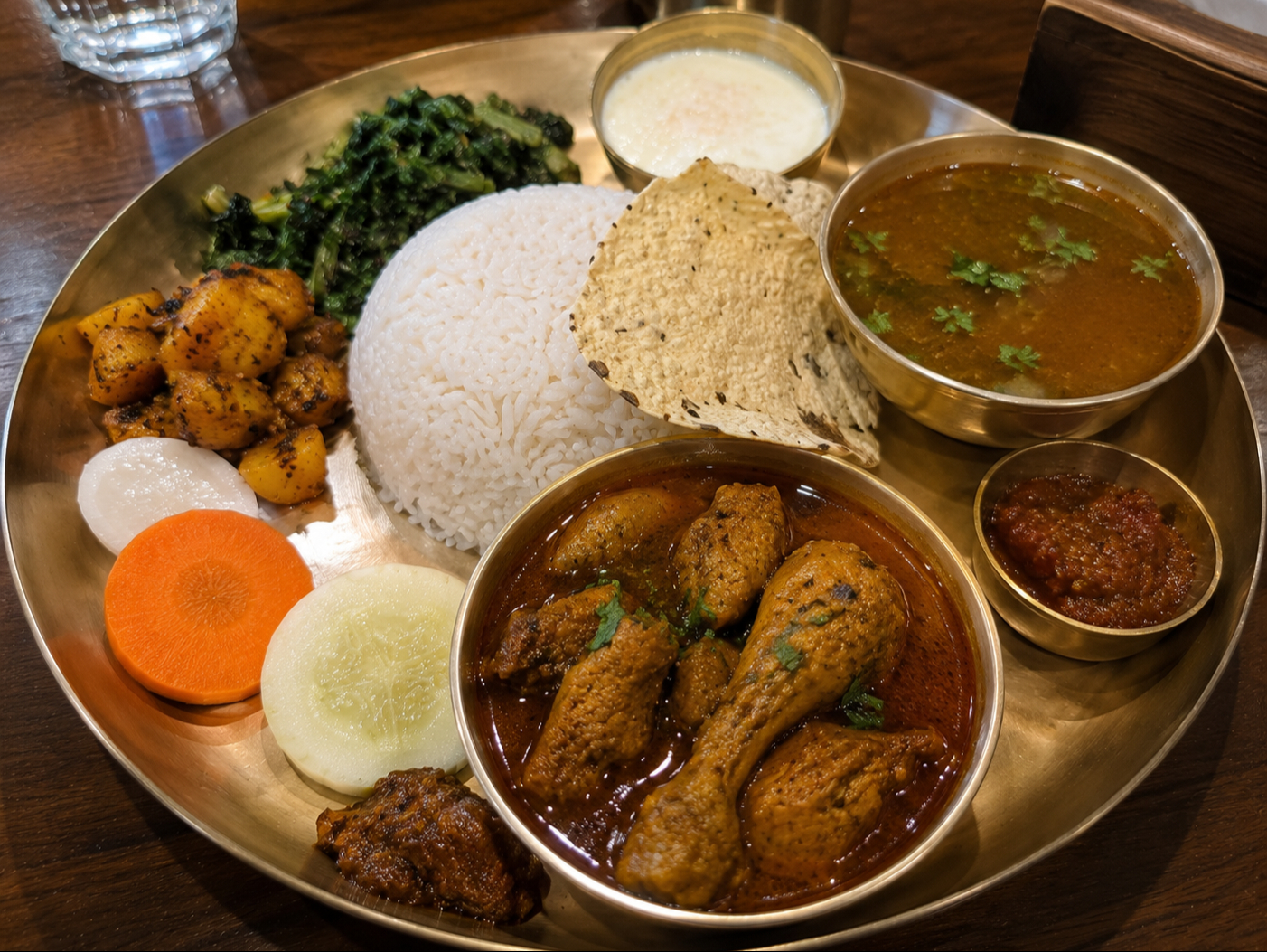 Nepali Thali Chicken