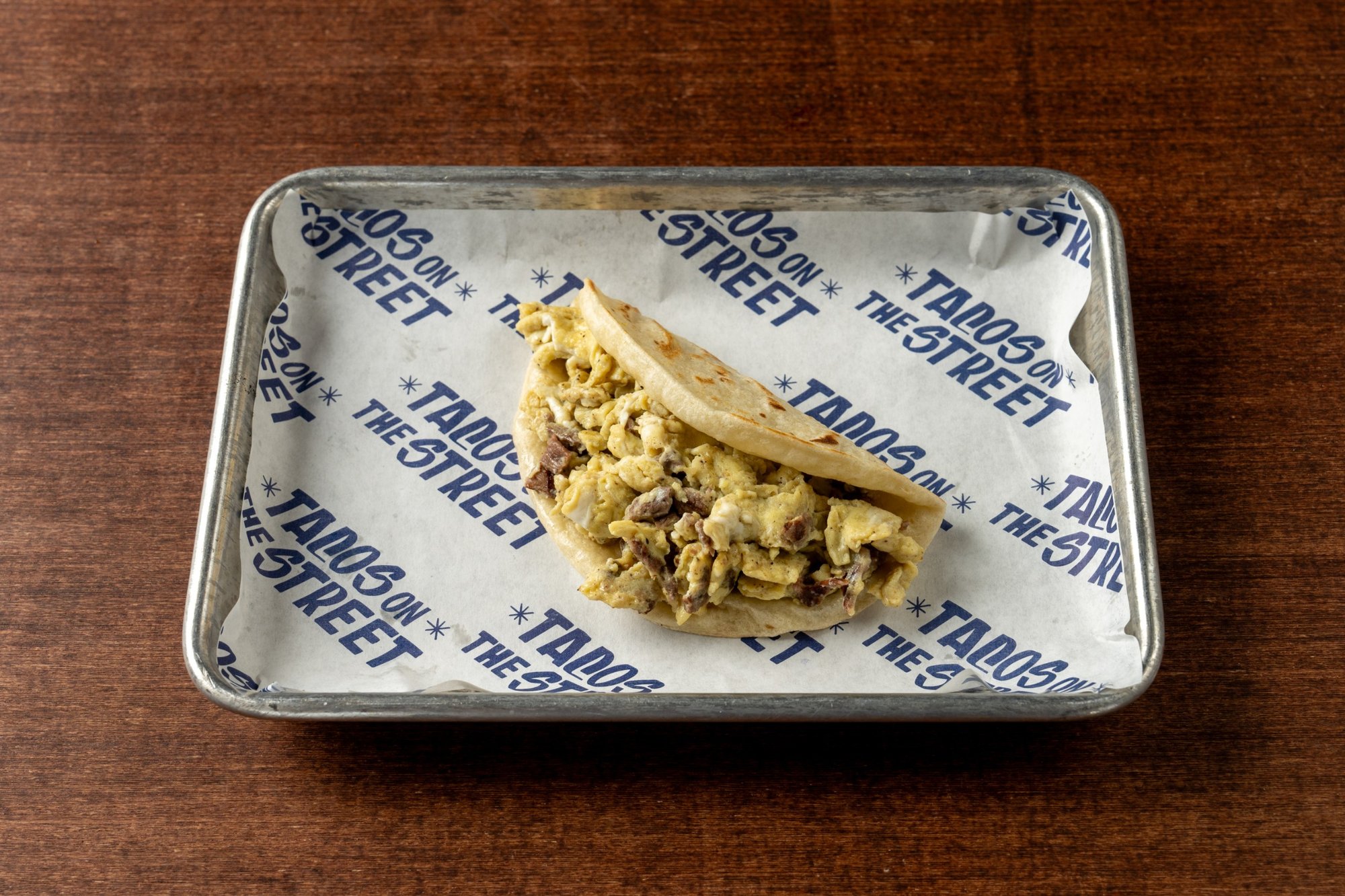 Asada and Egg Breakfast Taco.