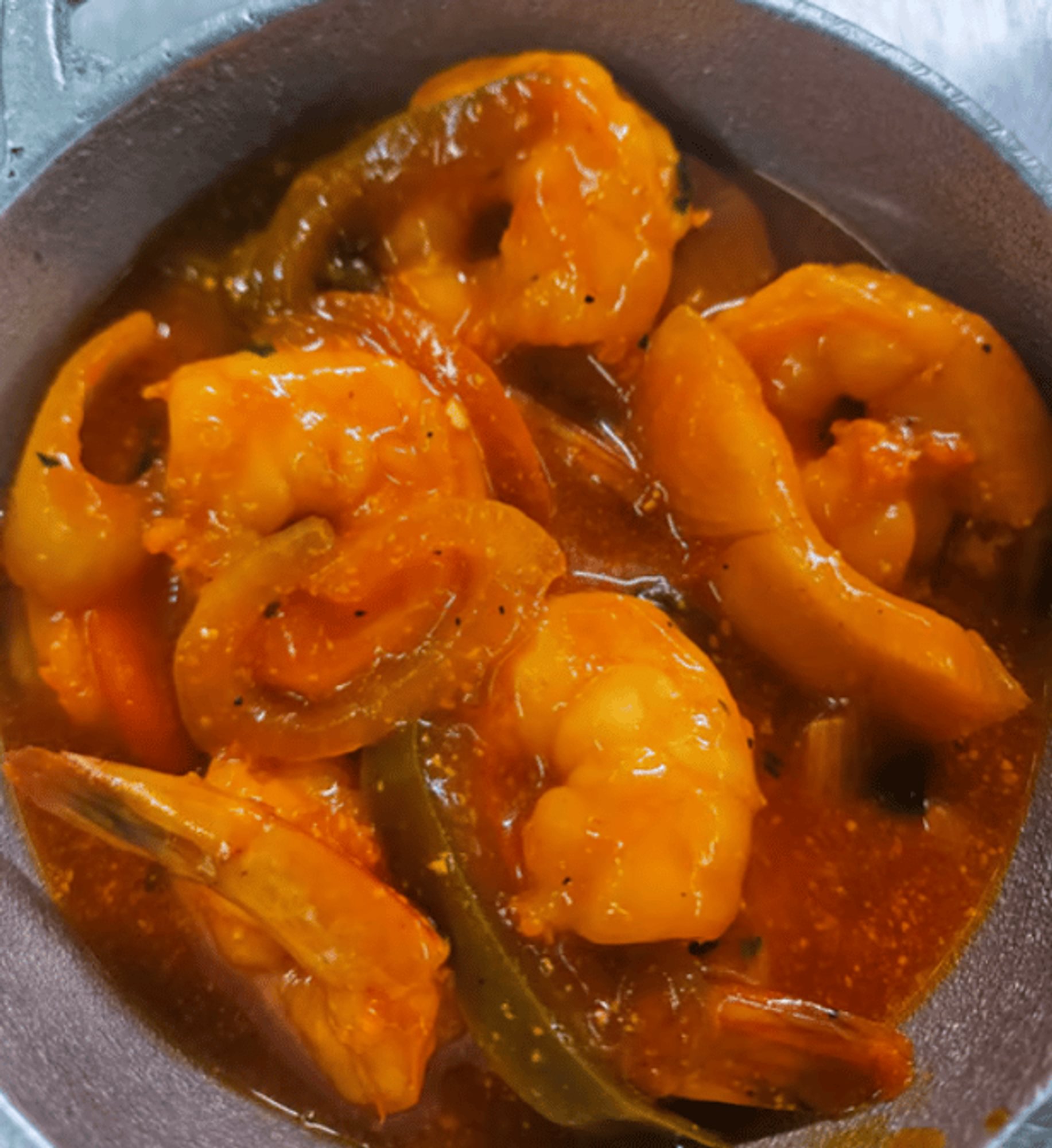 Camarones en Salsa Roja / Shrimp in Red Sauce