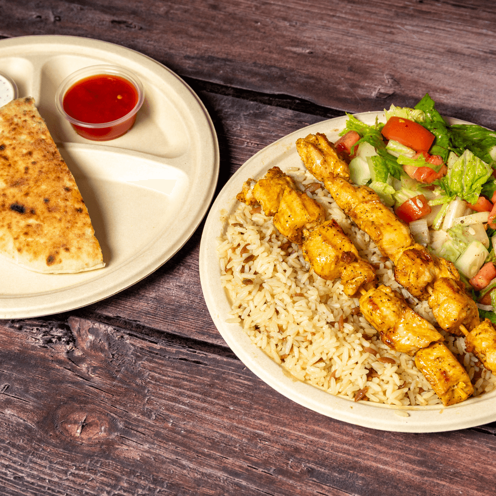 Large Chicken Shish Kebab Platter