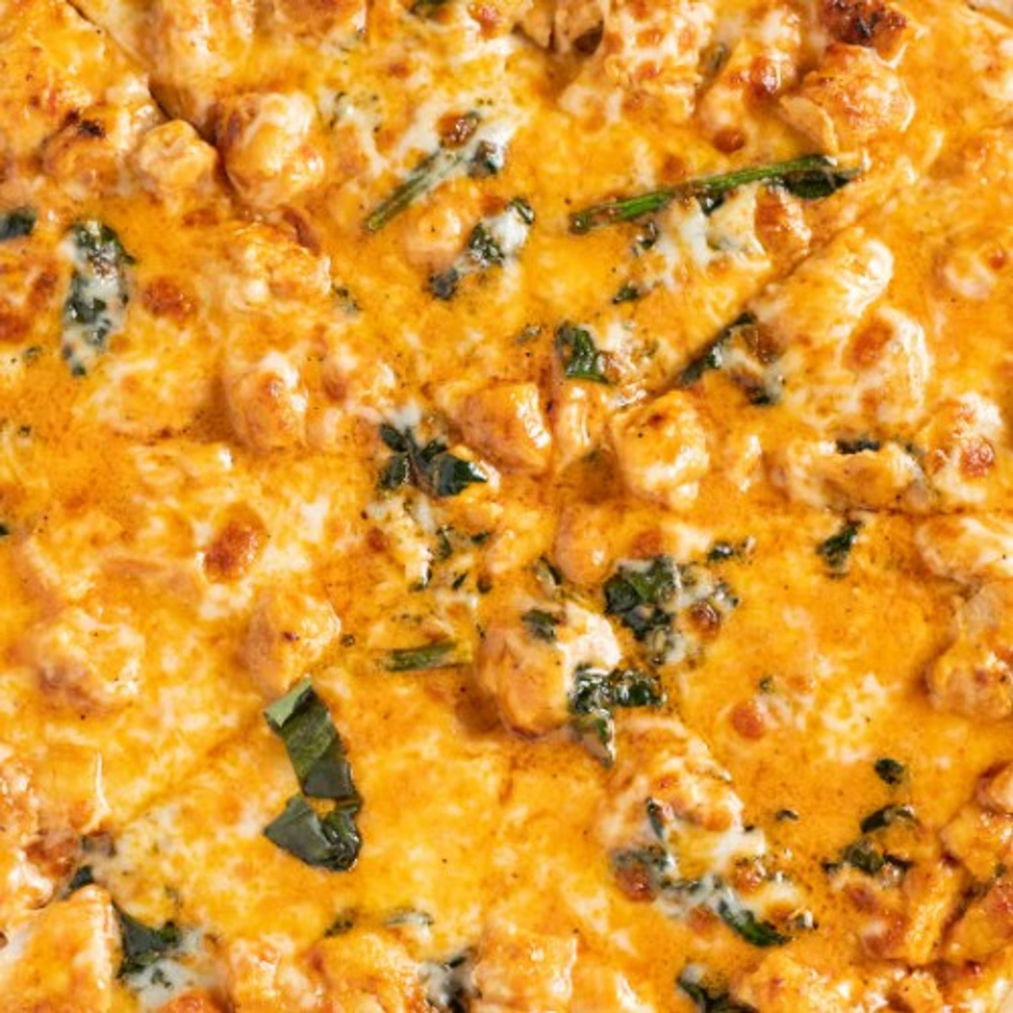 Cajun Chicken, Spinach & Artichoke Pizza