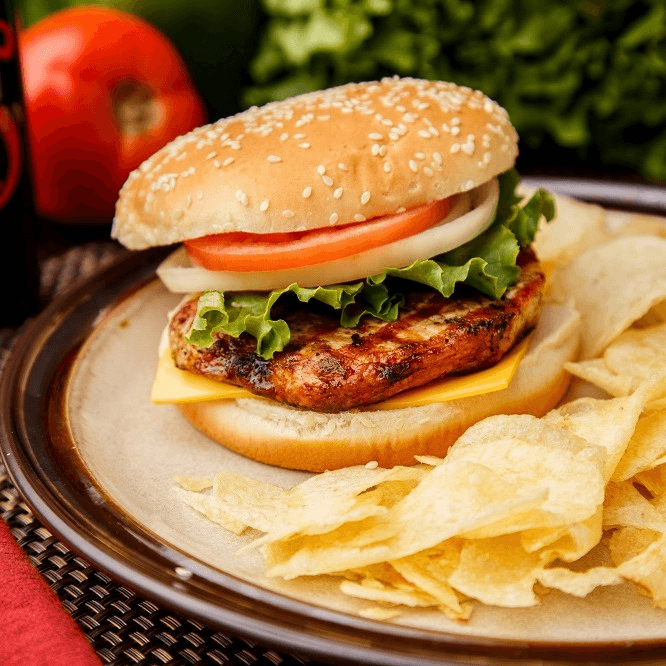 Grilled Pork Chop Sandwich