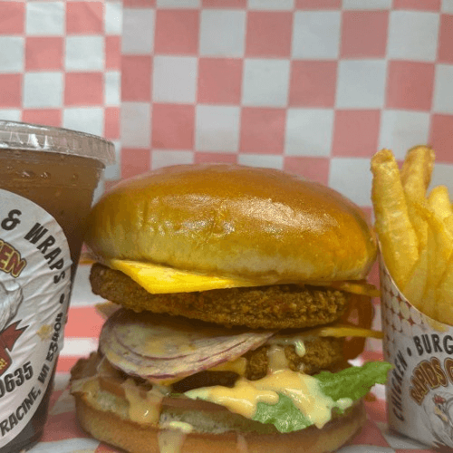 Double-Decker Chicken Burger Meal