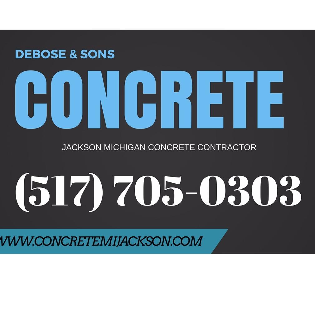 Debose &amp; Sons Concrete Logo