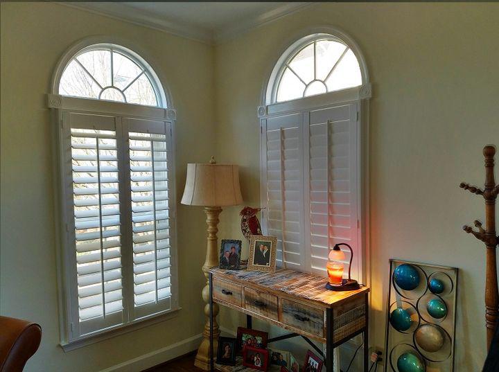 Plantation Shutters by Budget Blinds of Arlington & Alexandria bring a timeless, artisan-style beauty into your home!  WindowWednesday  BudgetBlindsArlingtonAlexandria  ShutterAtTheBeauty  FreeConsultation  PlantationShutters