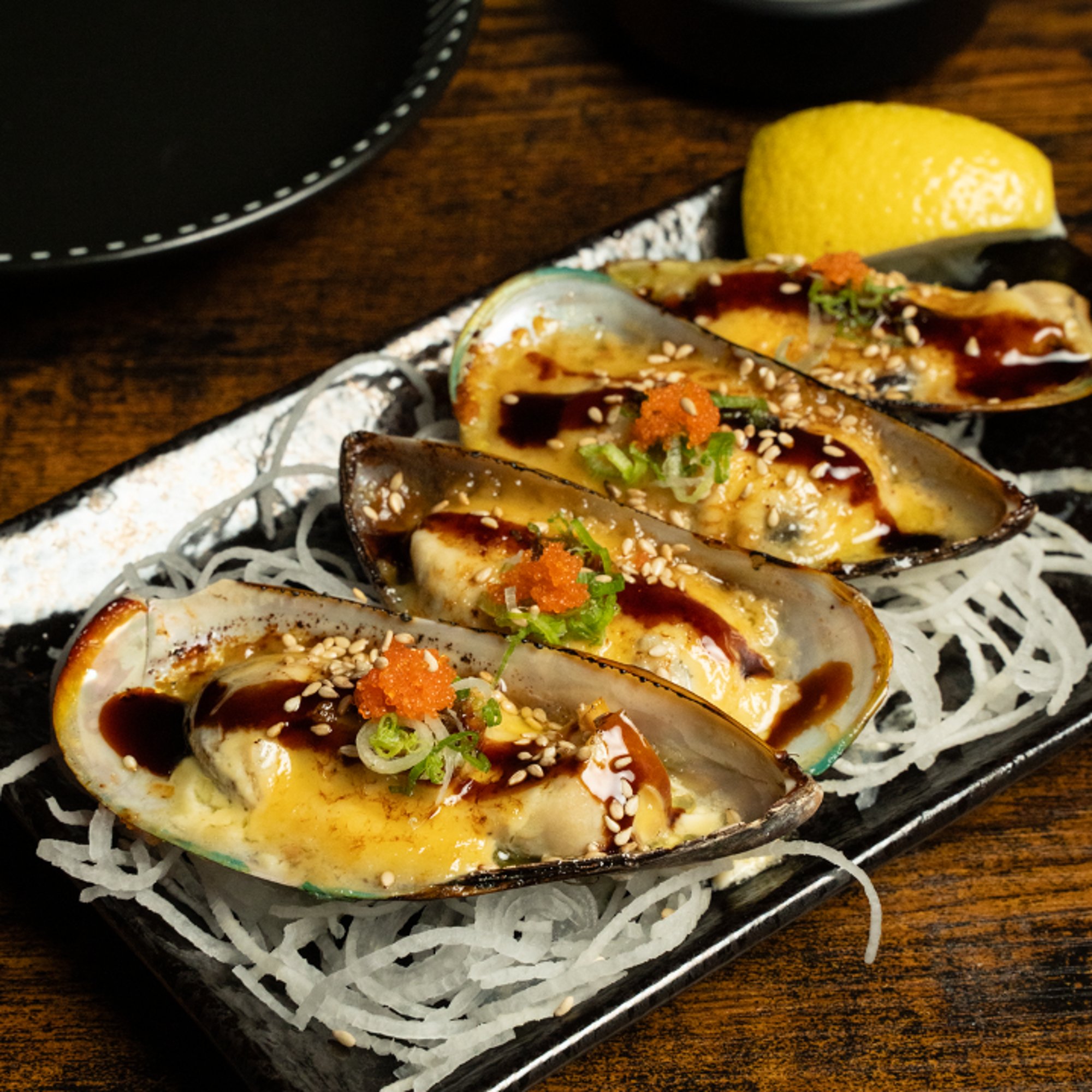 BAKED GREEN MUSSELS