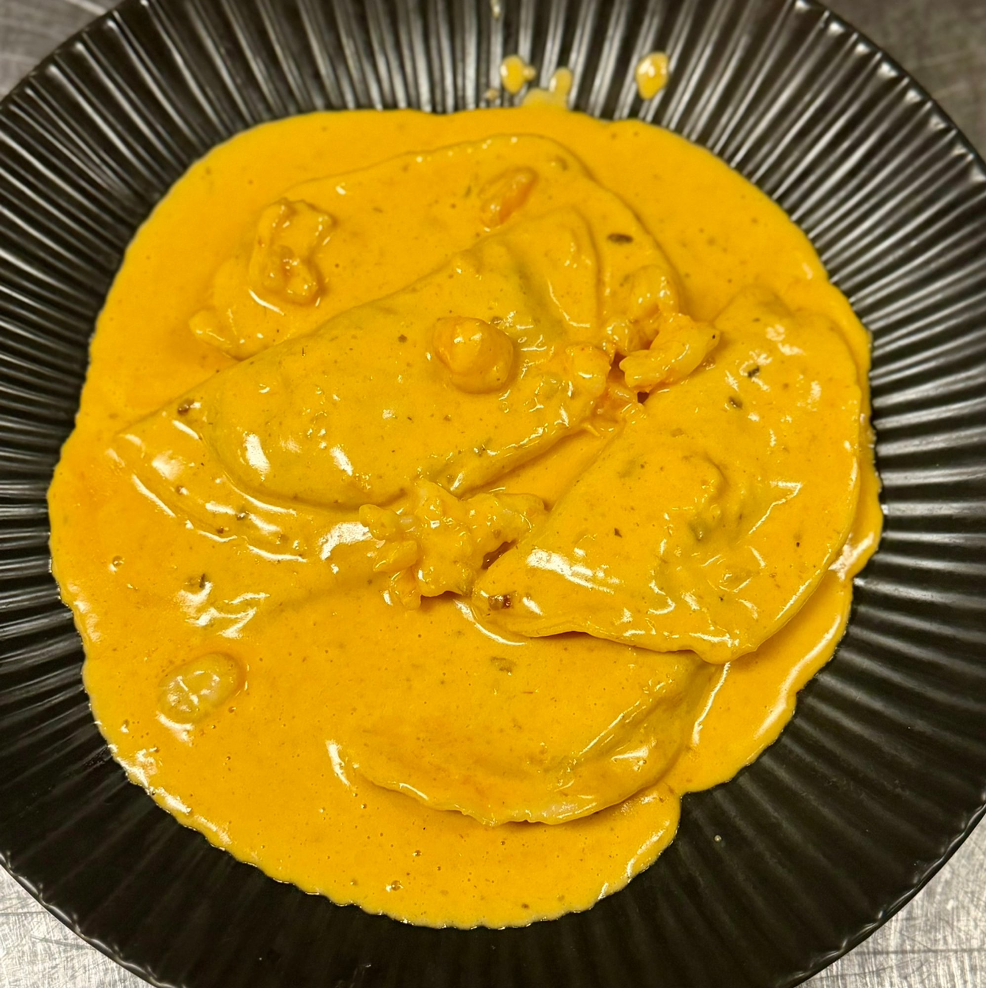 Ravioli Carciofi & Gamberi
