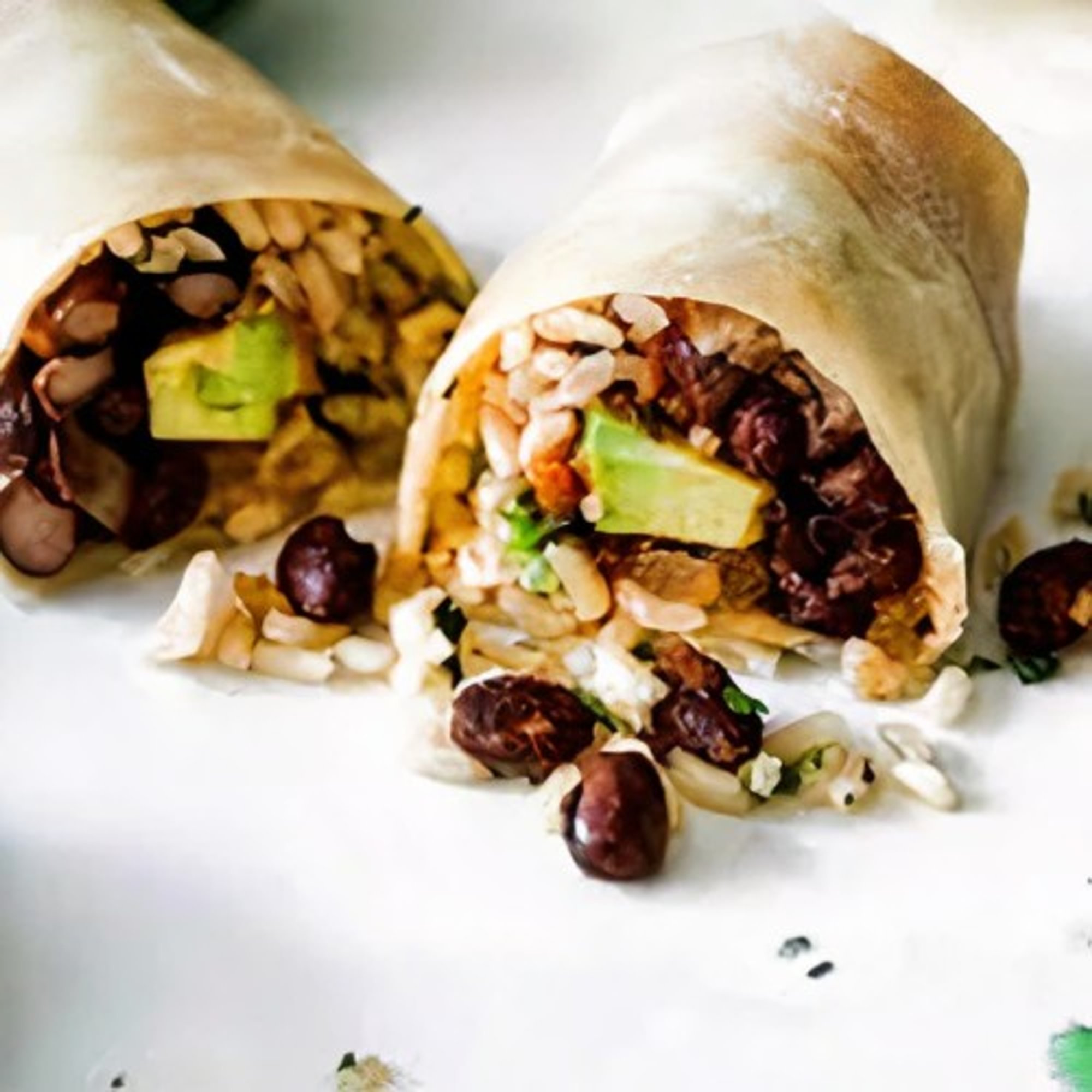 Kids Rice, Black Beans, and Cheese Burrito