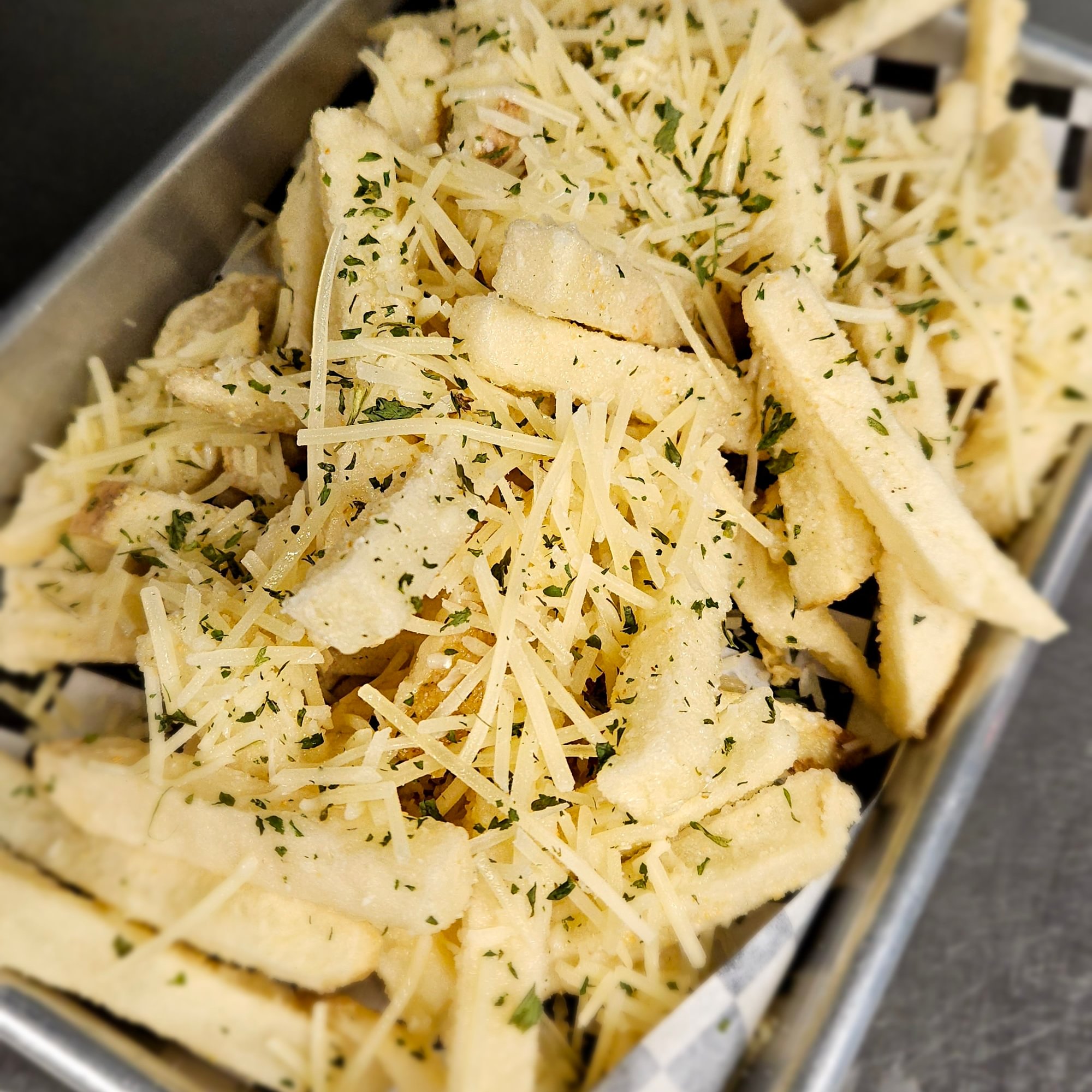Garlic Parmesan Battered Fries